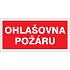 Značka Ohlašovna požáru, samolepicí fólie, 100 × 210 mm